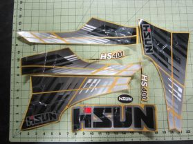 HS400UTV Decals for Blue/Red/Yellow/Orange F15.A