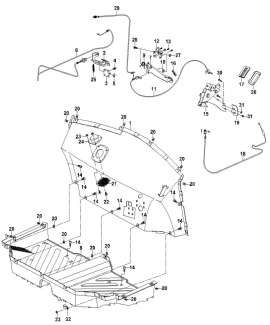 OUTFITTER 750 - Floorpan & pedals 