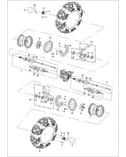 VECTOR 550 - Front Axle Assembly