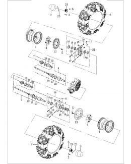 SECTOR 550 - Rear Axle Assembly