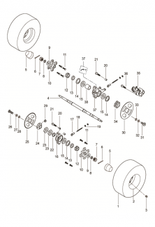 SECTOR 250 - Rear Axle 