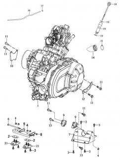 VECTOR 750 CREW - Engine & Mounts