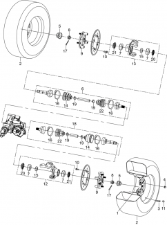SECTOR E1 - FRONT AXLE