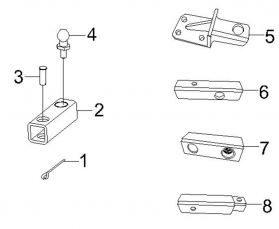 VECTOR 750 CREW - Reciever Hitch Assembly