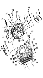 VECTOR 750 CREW - CYLINDER HEAD