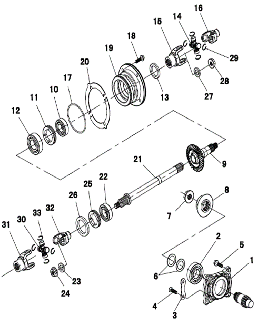 VECTOR 750 CREW - MIDDLE DRIVE GEAR