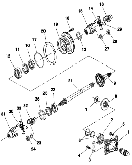 VECTOR 750 CREW - MIDDLE DRIVE GEAR