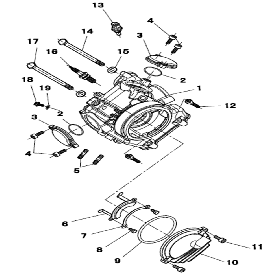 RKX 550 - CYLINDER HEAD COMPONENTS