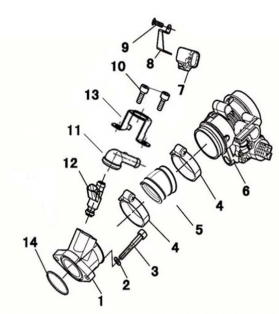 RKX 550 - Throttle Body