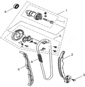 RKX 550 - Cam Chain & Tensioner