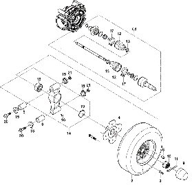 FORGE 750 - Rear Axle