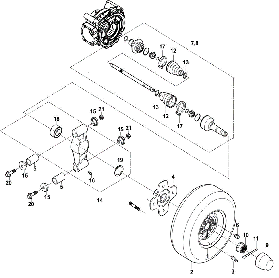 TACTIC 750 - Rear Axle