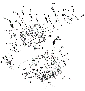 VECTOR 700 - CYLINDER HEAD COMPONENTS 