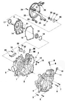 Forge 500-Crankcase Assembly